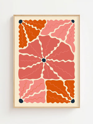 Blooming Petals Plakat - 21 x 29.7 cm - Nellastore