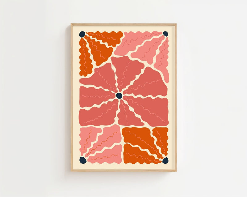 Blooming Petals Plakat - 21 x 29.7 cm - Nellastore
