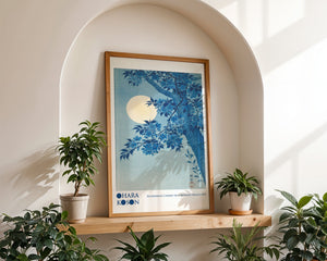Blossoming Cherry On A Moonlit Night Plakat - 21 x 29.7 cm (A4) - Nellastore
