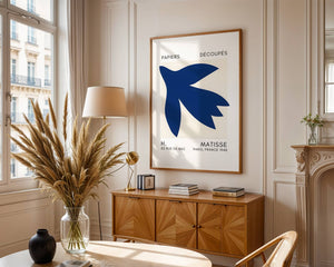 Blue Bird Shape Plakat - 21 x 29.7 cm (A4) - Nellastore