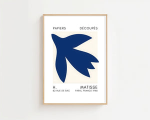 Blue Bird Shape Plakat - 21 x 29.7 cm (A4) - Nellastore