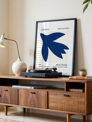 Blue Bird Shape Plakat - 21 x 29.7 cm (A4) - Nellastore