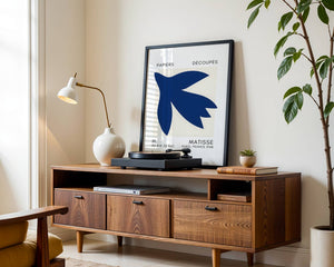 Blue Bird Shape Plakat - 21 x 29.7 cm (A4) - Nellastore