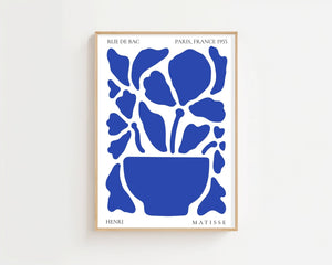 Blue Bloom Pot Plakat - 21 x 29.7 cm - Nellastore