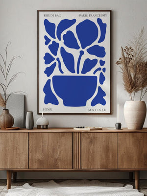 Blue Bloom Pot Plakat - 21 x 29.7 cm - Nellastore