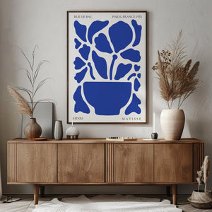 Blue Bloom Pot Plakat - 21 x 29.7 cm - Nellastore