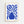 Blue Botanical Vase Plakat - 21 x 29.7 cm - Nellastore