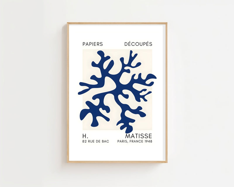 Blue Coral Cluster Plakat - 21 x 29.7 cm (A4) - Nellastore