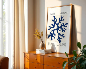 Blue Coral Cluster Plakat - 21 x 29.7 cm (A4) - Nellastore