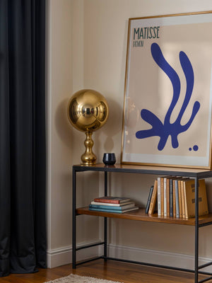 Blue Coral Design Plakat - 21 x 29.7 cm (A4) - Nellastore