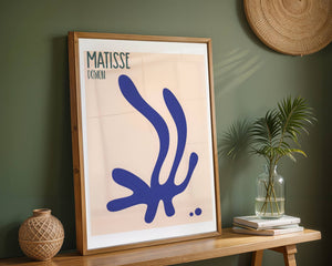 Blue Coral Design Plakat - 21 x 29.7 cm (A4) - Nellastore