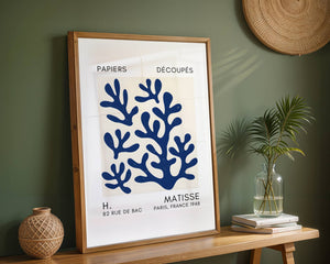 Blue Coral Duo Plakat - 21 x 29.7 cm (A4) - Nellastore