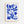 Blue Coral Shapes Plakat - 21 x 29.7 cm - Nellastore