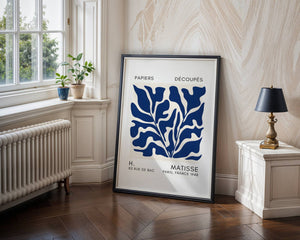 Blue Dense Foliage Plakat - 21 x 29.7 cm (A4) - Nellastore