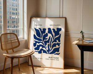 Blue Dense Foliage Plakat - 21 x 29.7 cm (A4) - Nellastore