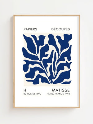 Blue Dense Foliage Plakat - 21 x 29.7 cm (A4) - Nellastore