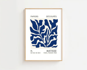 Blue Dense Foliage Plakat - 21 x 29.7 cm (A4) - Nellastore