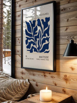 Blue Dense Foliage Plakat - 21 x 29.7 cm (A4) - Nellastore