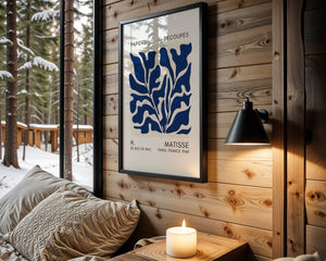 Blue Dense Foliage Plakat - 21 x 29.7 cm (A4) - Nellastore