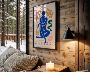 Blue Figure in Bloom Plakat - 21 x 29.7 cm - Nellastore