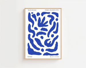 Blue Flow Forms Plakat - 21 x 29.7 cm - Nellastore