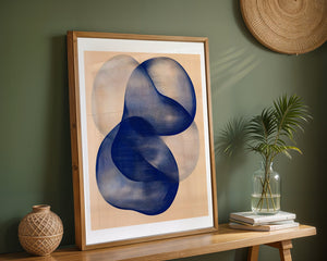 Blue Infinity Knot Plakat - 21 x 29.7 cm (A4) - Nellastore