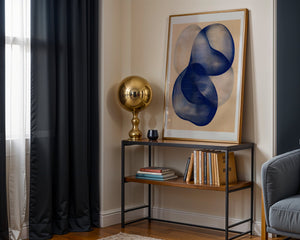 Blue Infinity Knot Plakat - 21 x 29.7 cm (A4) - Nellastore