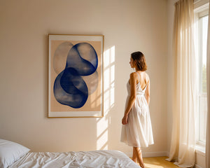 Blue Infinity Knot Plakat - 21 x 29.7 cm (A4) - Nellastore