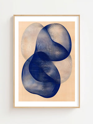 Blue Infinity Knot Plakat - 21 x 29.7 cm (A4) - Nellastore