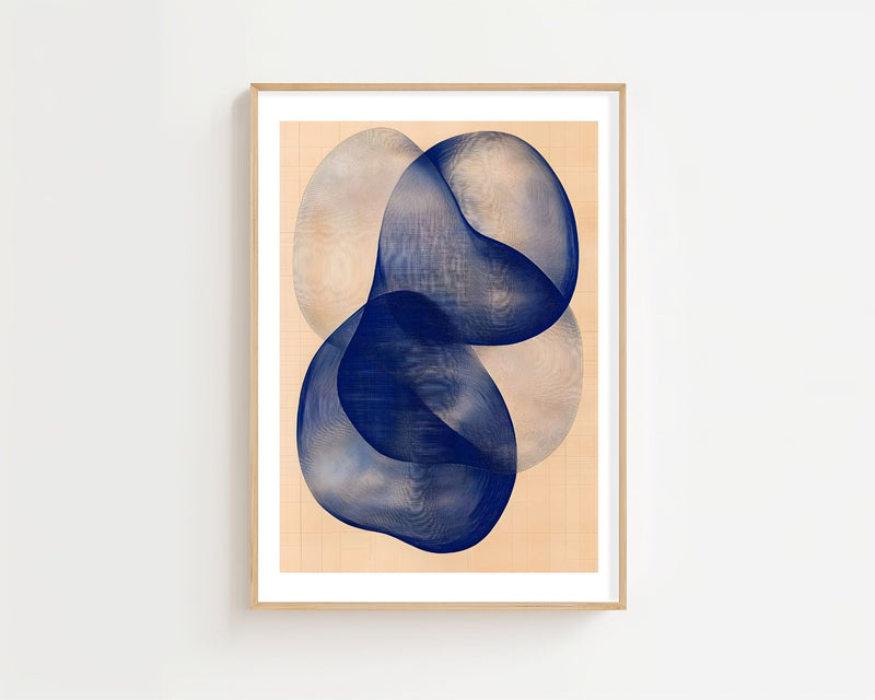 Blue Infinity Knot Plakat - 21 x 29.7 cm (A4) - Nellastore
