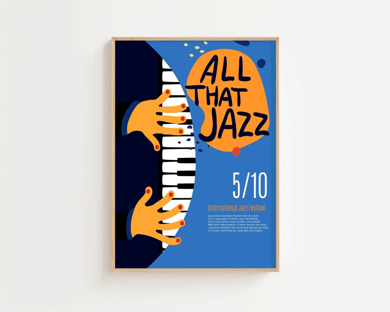 Blue Note Keys Plakat - 21 x 29.7 cm - Nellastore