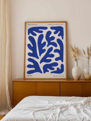 Blue Oak Leaf Plakat - 21 x 29.7 cm - Nellastore