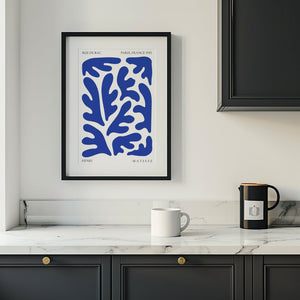 Blue Oak Leaf Plakat - 21 x 29.7 cm - Nellastore