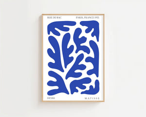 Blue Oak Leaf Plakat - 21 x 29.7 cm - Nellastore