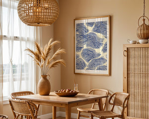 Blue Ocean Ripples Plakat - 21 x 29.7 cm (A4) - Nellastore