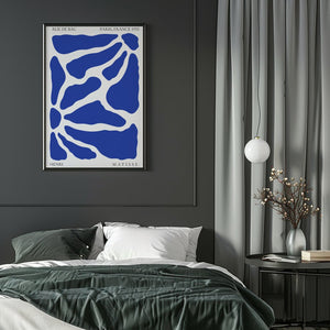 Blue Pebble Wave Plakat - 21 x 29.7 cm - Nellastore