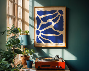 Blue Pebble Wave Plakat - 21 x 29.7 cm - Nellastore