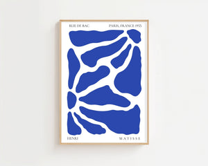 Blue Pebble Wave Plakat - 21 x 29.7 cm - Nellastore