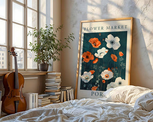 Blue Poppy Plakat - 21 x 29.7 cm (A4) - Nellastore