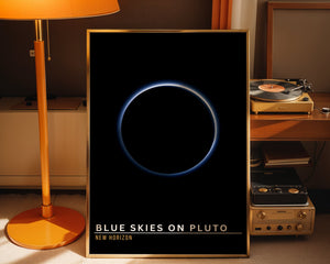 Blue Skies on Pluto Plakat - 21 x 29.7 cm (A4) - Nellastore