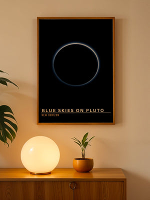 Blue Skies on Pluto Plakat - 21 x 29.7 cm (A4) - Nellastore