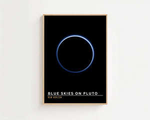 Blue Skies on Pluto Plakat - 21 x 29.7 cm (A4) - Nellastore