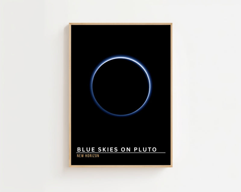 Blue Skies on Pluto Plakat - 21 x 29.7 cm (A4) - Nellastore