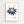 Blue Sun Flower Plakat - 21 x 29.7 cm (A4) - Nellastore