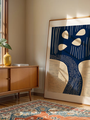 Blue Tree Of Life Plakat - 21 x 29.7 cm (A4) - Nellastore