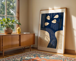 Blue Tree Of Life Plakat - 21 x 29.7 cm (A4) - Nellastore