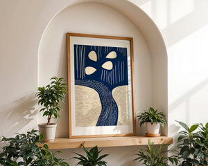Blue Tree Of Life Plakat - 21 x 29.7 cm (A4) - Nellastore