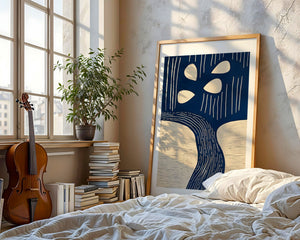 Blue Tree Of Life Plakat - 21 x 29.7 cm (A4) - Nellastore