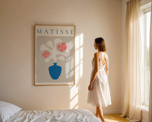 Blue Vase Forms Matisse Plakat - 21 x 29.7 cm - Nellastore
