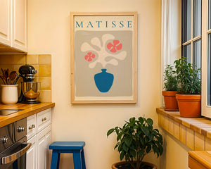 Blue Vase Forms Matisse Plakat - 21 x 29.7 cm - Nellastore